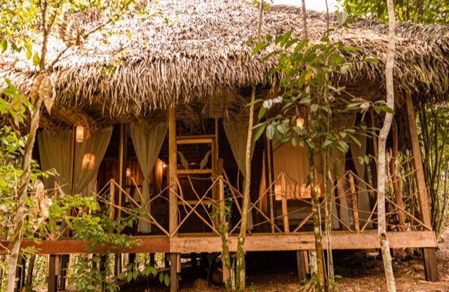 A villa of the AWAKEN base in the forest